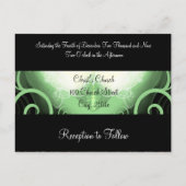 Wedding Invitation Cala Lily Uitnodiging Briefkaart (Achterkant)