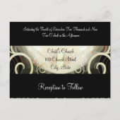 Wedding Invitation Cala Lily Uitnodiging Briefkaart (Achterkant)