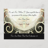 Wedding Invitation Cala Lily Uitnodiging Briefkaart (Voorkant)