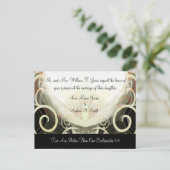 Wedding Invitation Cala Lily Uitnodiging Briefkaart (Staand voorkant)
