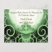 Wedding Invitation Cala Lily Uitnodiging Briefkaart (Achterkant)