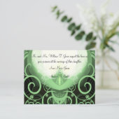 Wedding Invitation Cala Lily Uitnodiging Briefkaart (Staand voorkant)
