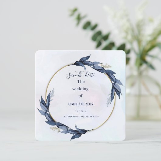 Wedding invitation card (Staand voorkant)