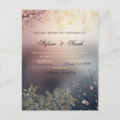 Wedding invitation card  briefkaart (Voorkant)