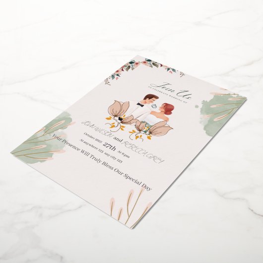 wedding invitation card folie uitnodiging (Gedraaid)