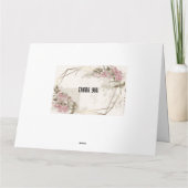 Wedding invitation card kaart (Achterkant)