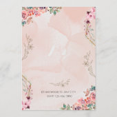 Wedding Invitation Card Programmakaart (Achterkant)