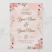 Wedding Invitation Card Programmakaart (Voorkant)
