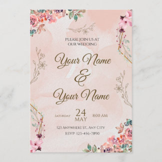 Wedding Invitation Card Programmakaart