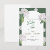 wedding invitation card RSVP kaartje (Voorkant / Achterkant)