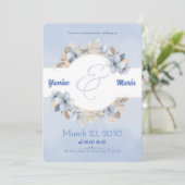 Wedding Invitation Card Save the Date (Staand voorkant)