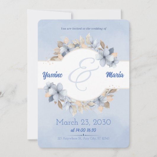 Wedding Invitation Card Save the Date (Voorkant)