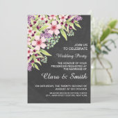 Wedding Invitation Card Template  Kaart (Staand voorkant)