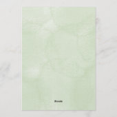 Wedding invitation card with a beige and black cat kaart (Achterkant)