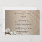 Wedding Invitation Diamonds op satin aanpasbaar Kaart (Achterkant)