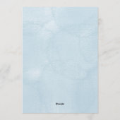 Wedding invitation featuring tropical flowers kaart (Achterkant)