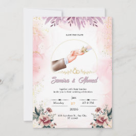 Wedding invitation  feestdagenkaart