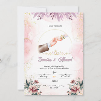 Wedding invitation  feestdagenkaart