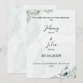 Wedding invitation feestdagenkaart (Voorkant / Achterkant)