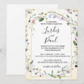  Wedding invitation Floral Arch Kaart (Voorkant / Achterkant)