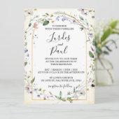  Wedding invitation Floral Arch Kaart (Staand voorkant)