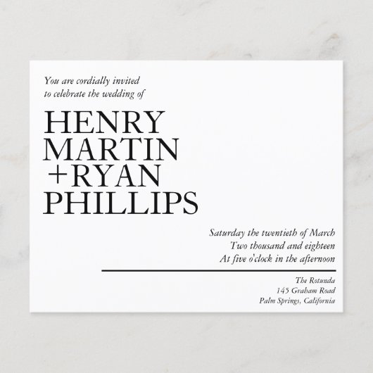 Wedding Invitation Flyer (Voorkant)