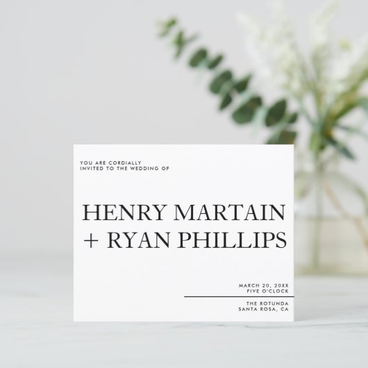 Wedding Invitation Flyer (Staand voorkant)