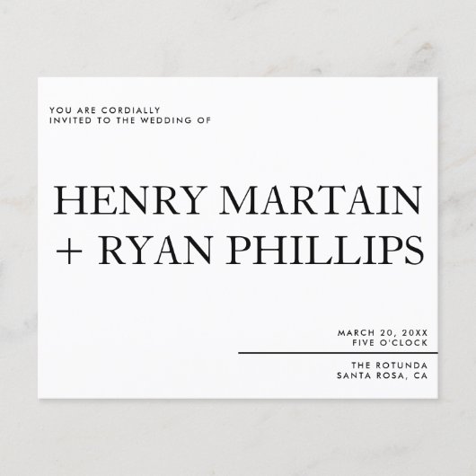 Wedding Invitation Flyer (Voorkant)