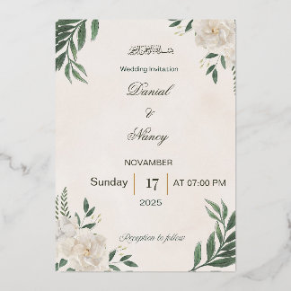 Wedding Invitation Folie Uitnodiging