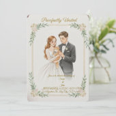 wedding invitation for cat lovers kaart (Staand voorkant)