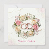 Wedding Invitation  Kaart (Achterkant)