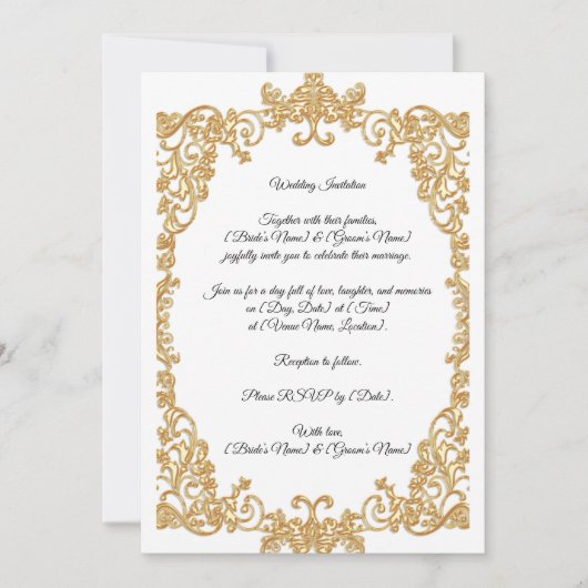 Wedding Invitation Kaart (Voorkant)