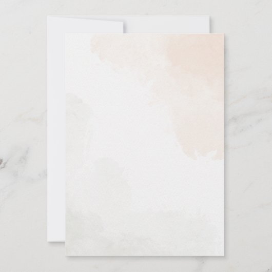 Wedding invitation  kaart (Achterkant)