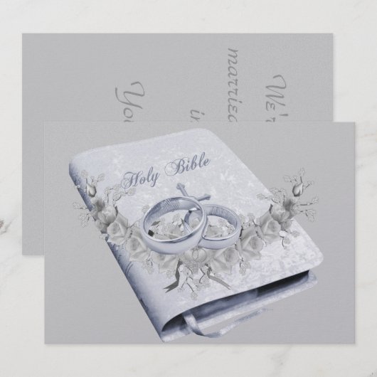 WEDDING INVITATION KAART (Voorkant / Achterkant)