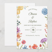  Wedding Invitation Kaart (Voorkant / Achterkant)