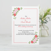 Wedding Invitation Kaart (Staand voorkant)