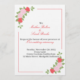 Wedding Invitation Kaart