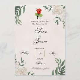 Wedding Invitation Kaart