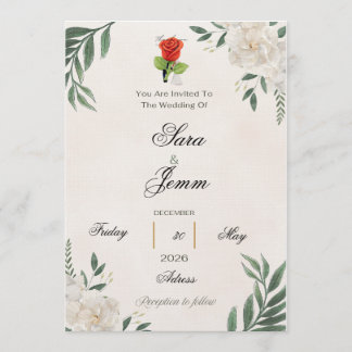 Wedding Invitation Kaart
