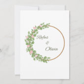 Wedding invitation  kaart (Achterkant)