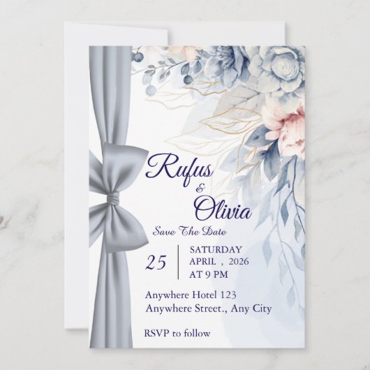 Wedding Invitation  Kaart (Voorkant)