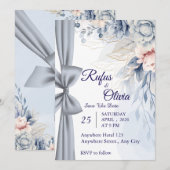 Wedding Invitation  Kaart (Voorkant / Achterkant)