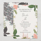 Wedding Invitation Kaart (Voorkant / Achterkant)