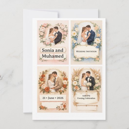 Wedding Invitation Kaart (Voorkant)