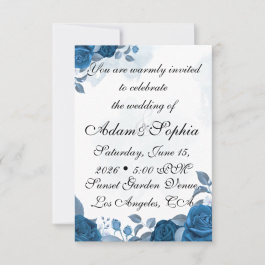 Wedding Invitation Kaart (Voorkant)