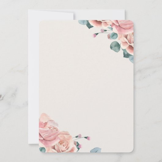 Wedding Invitation Kaart (Achterkant)