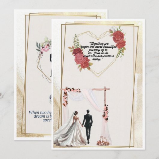  wedding invitation kaart