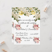 Wedding Invitation Kaart (Voorkant / Achterkant in situ)