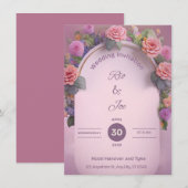 WEDDING INVITATION KAART (Voorkant / Achterkant)