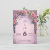 WEDDING INVITATION KAART (Staand voorkant)